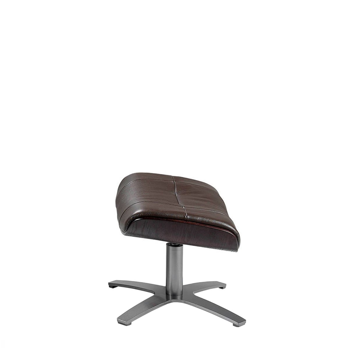 Repose pieds en cuir marron | noyer | gris foncé, ANGEL CERDA