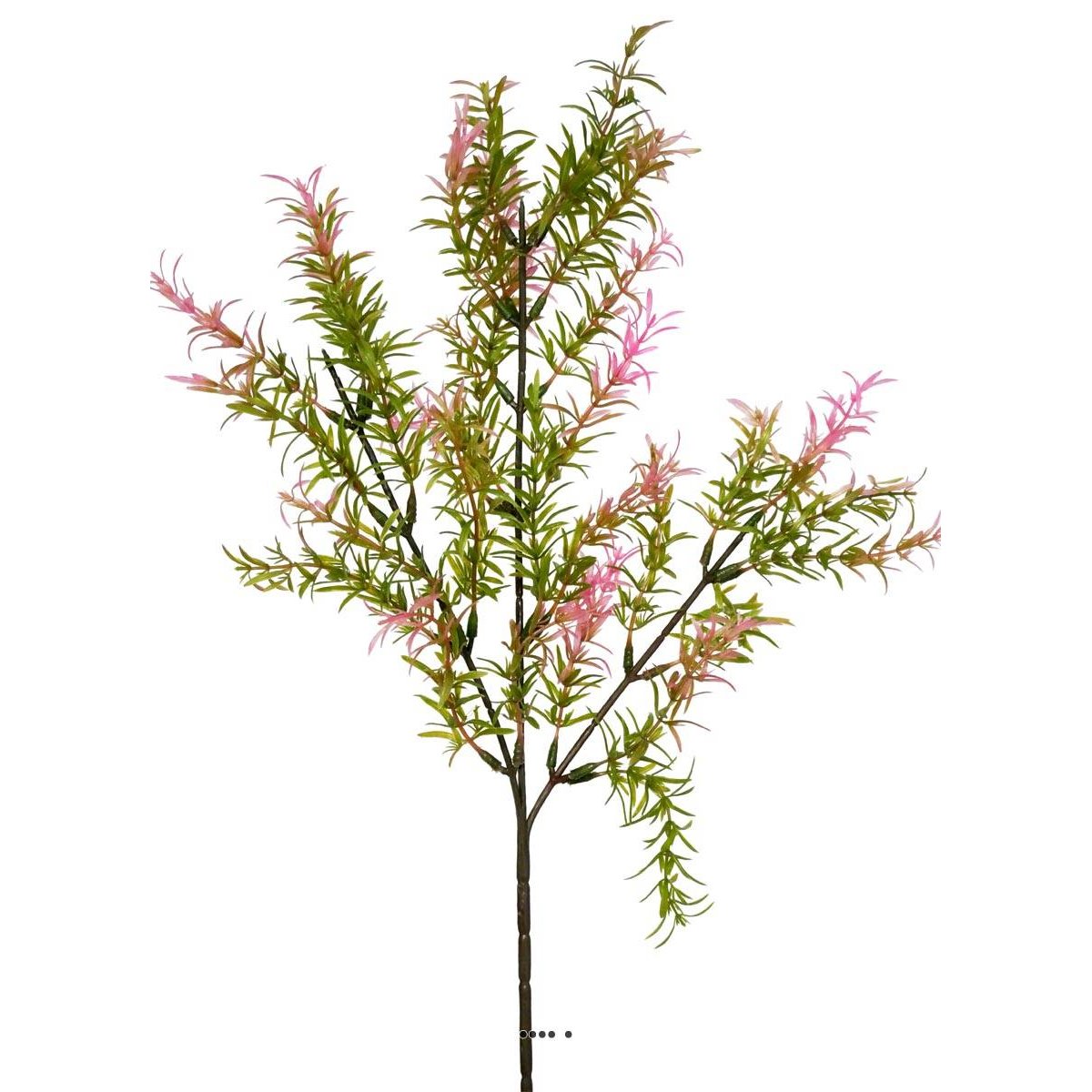 Branche de feuilles de Mirte factice H62cm vert-rose, ARTIFICIELLES