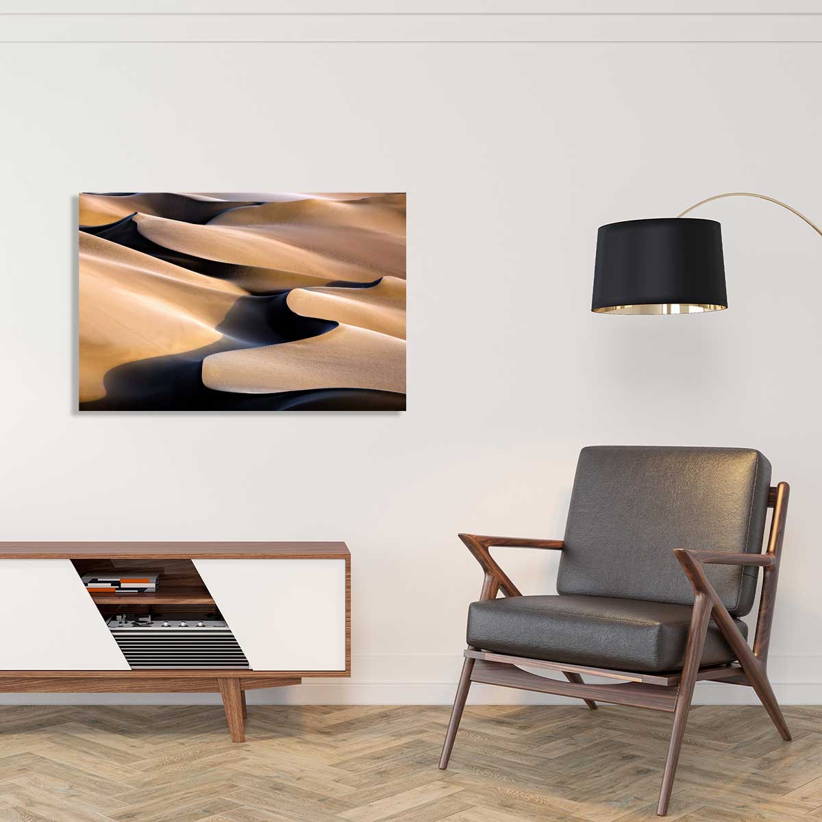 Tableau Vagues de sable tableau alu dibond, HEXOA