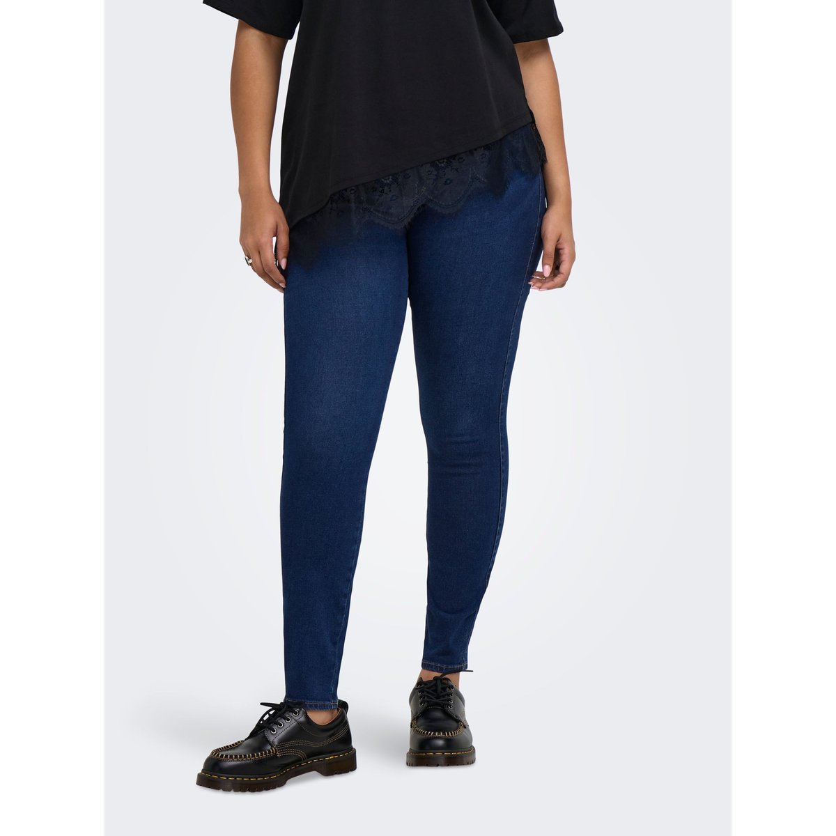 Jean Skinny dark blue denim, ONLY CARMAKOMA