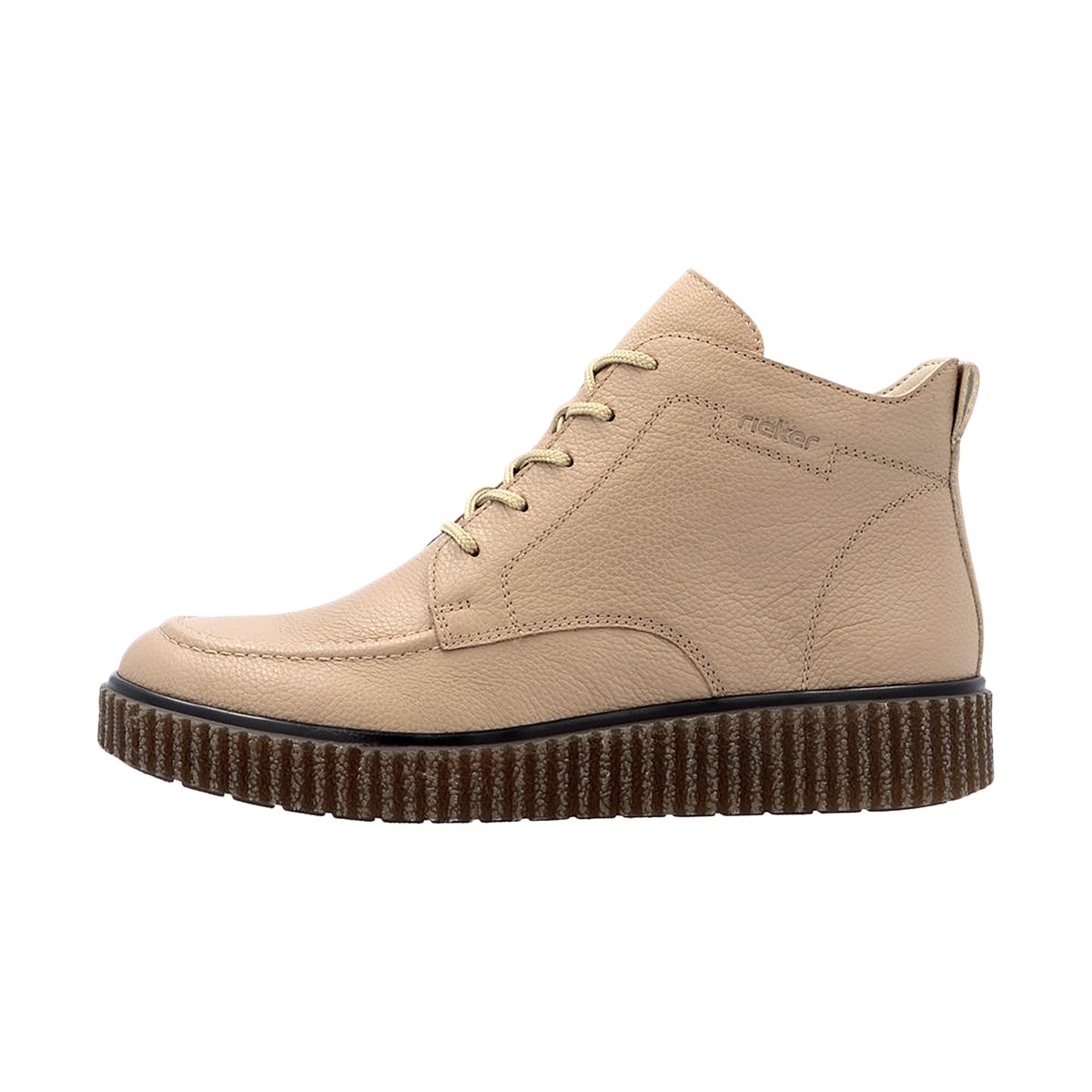 Basket Montante Cuir beige, RIEKER