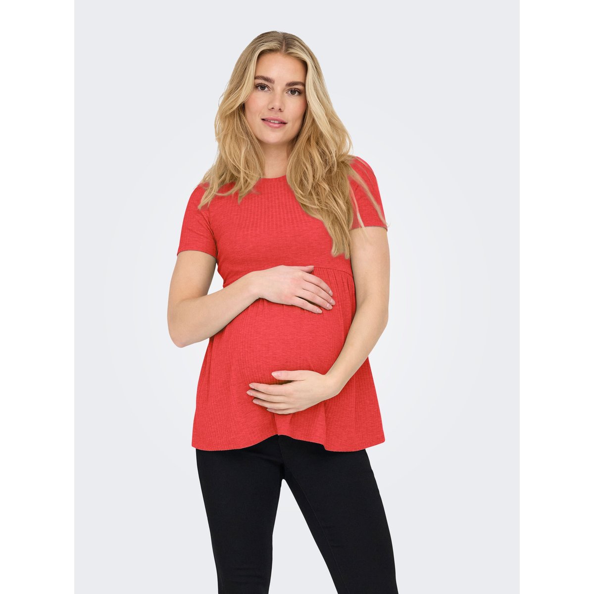 Top Peplum flame scarlet, ONLY