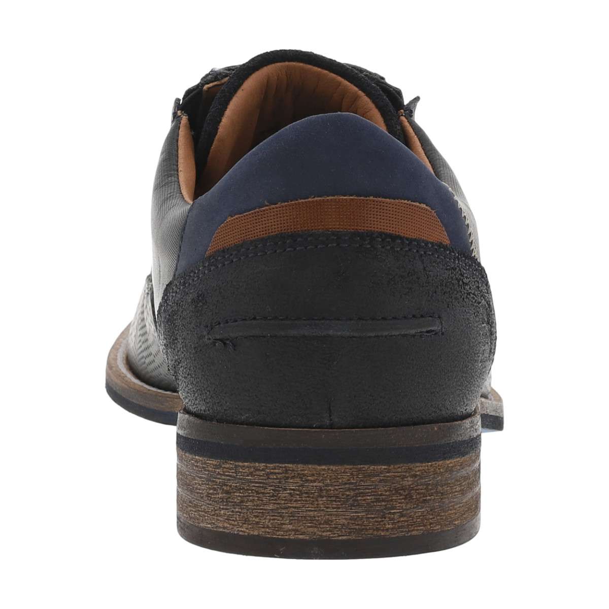 Derbies cuir talon plat noir, BULLBOXER
