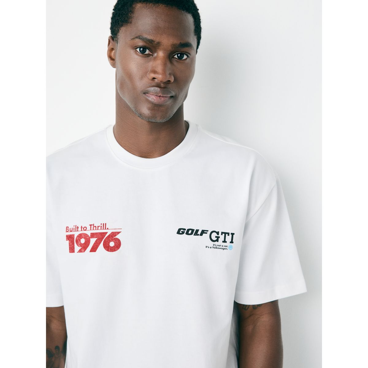 T-shirt à imprimé voiture blanc, NEXT