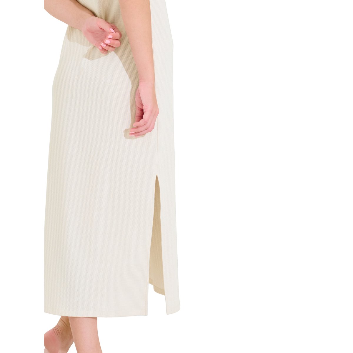 Chemise de nuit longue sans manches FREELY blanc, LISCA