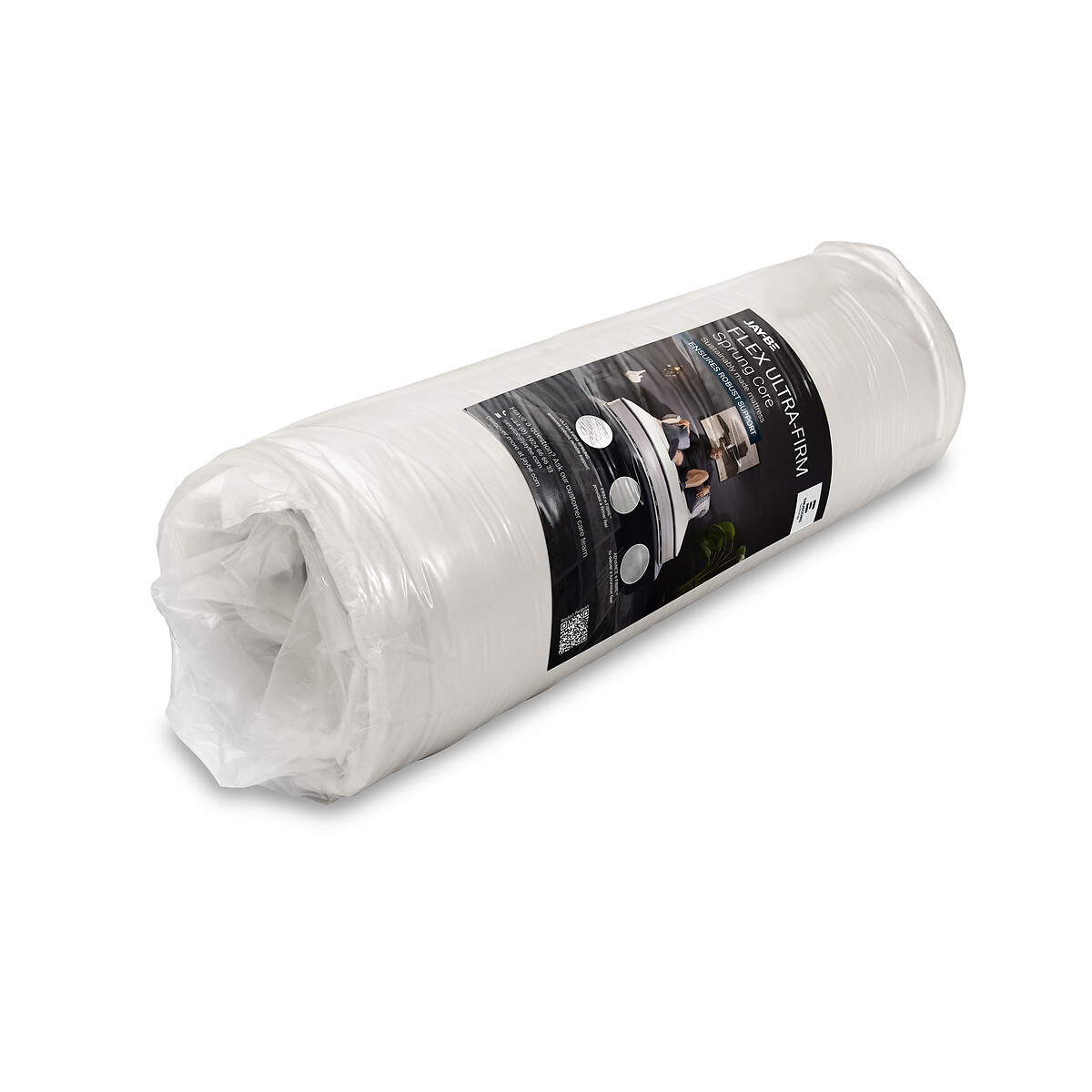 Jay-Be® Flex Ultra-Firm Sprung Mattress white/black, JAY-BE
