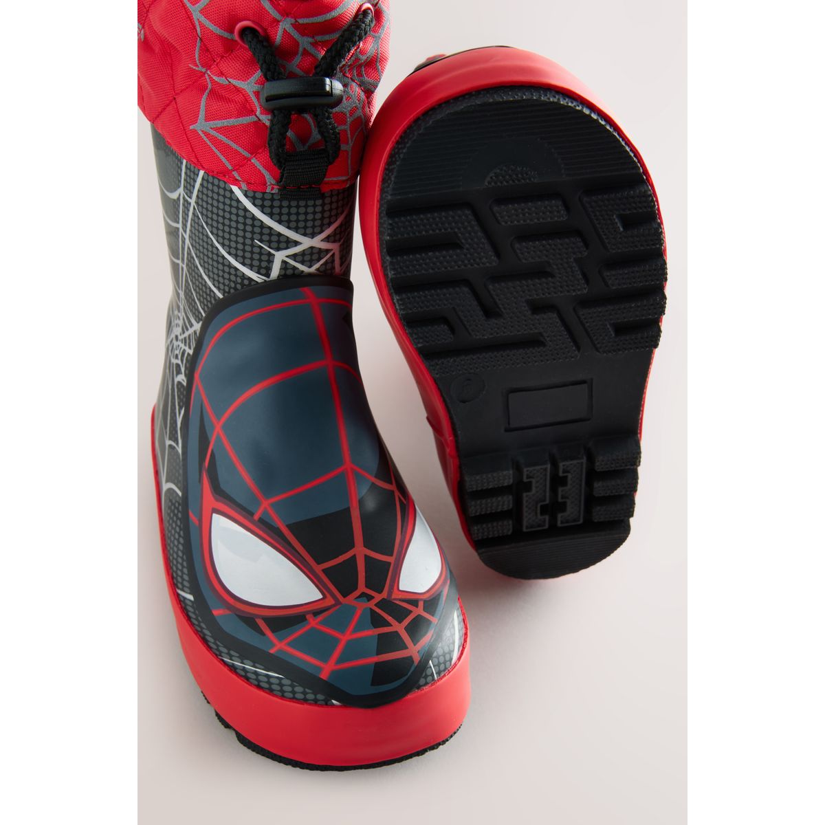 Bottes en caoutchouc thermique thinsulate™ spiderman noir/rouge, NEXT