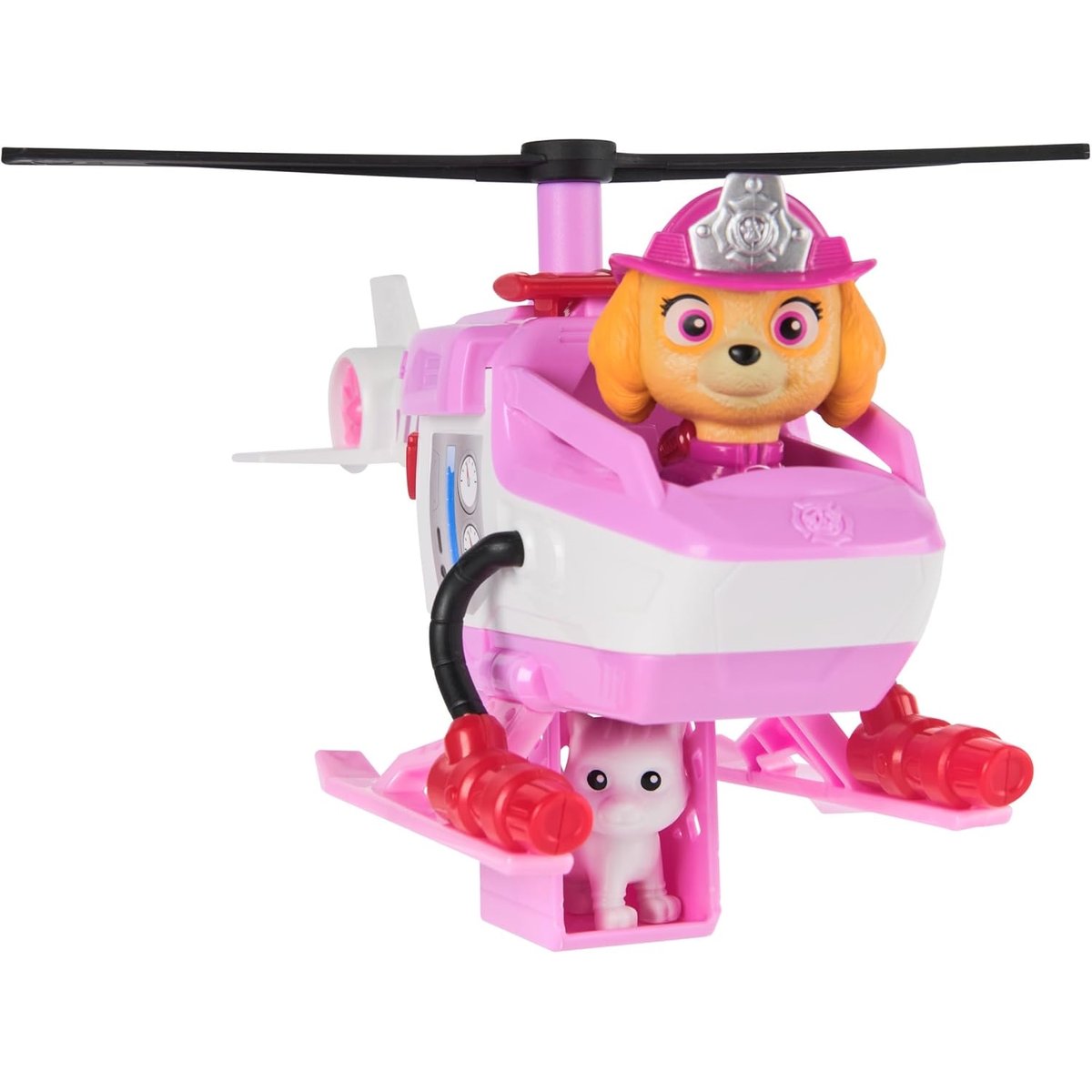 Paw Patrol Fire Rescue - Skye avec l'hélicoptère de sauvetage rose, SPIN MASTER