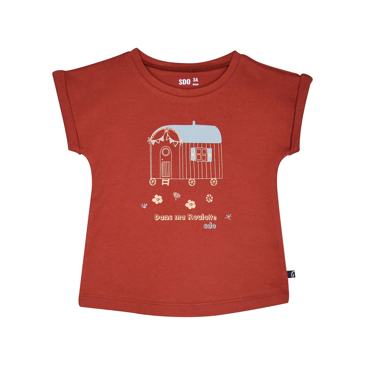 Tshirt manches courtes ludovica rouge, SUCRE D'ORGE