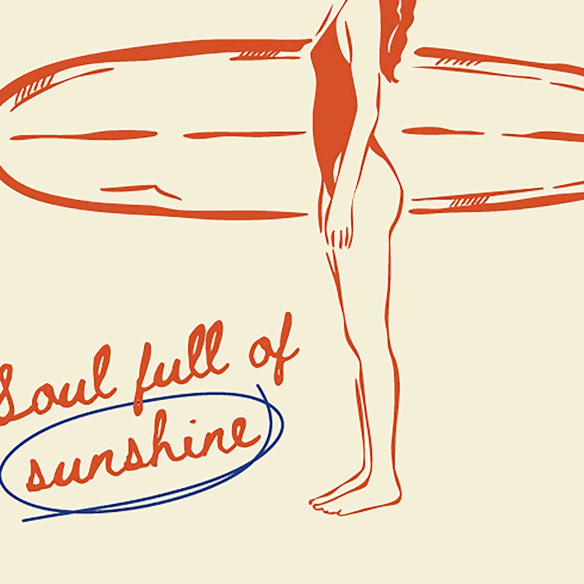 Tableau Soul Full of Sunshine toile imprimée, HEXOA