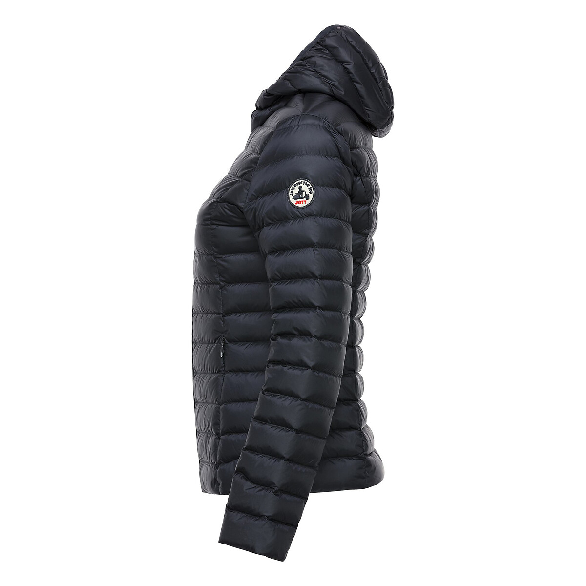 Cloe Quilted Padded Jacket with Hood and Zip Fastening navy, JOTT