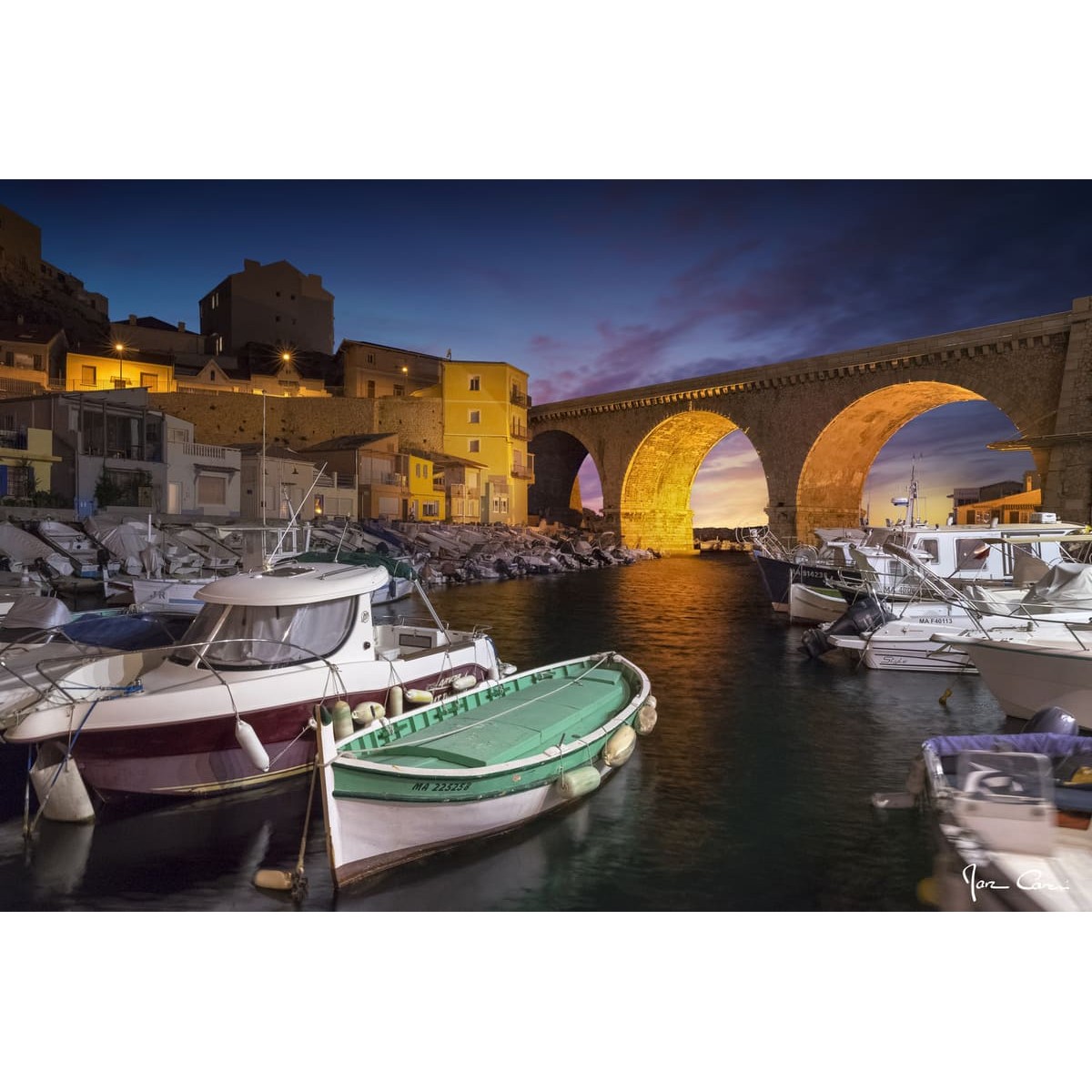 Tableau mural vallon des Auffes tableaux sur toile-multicolore, CEANOTHE