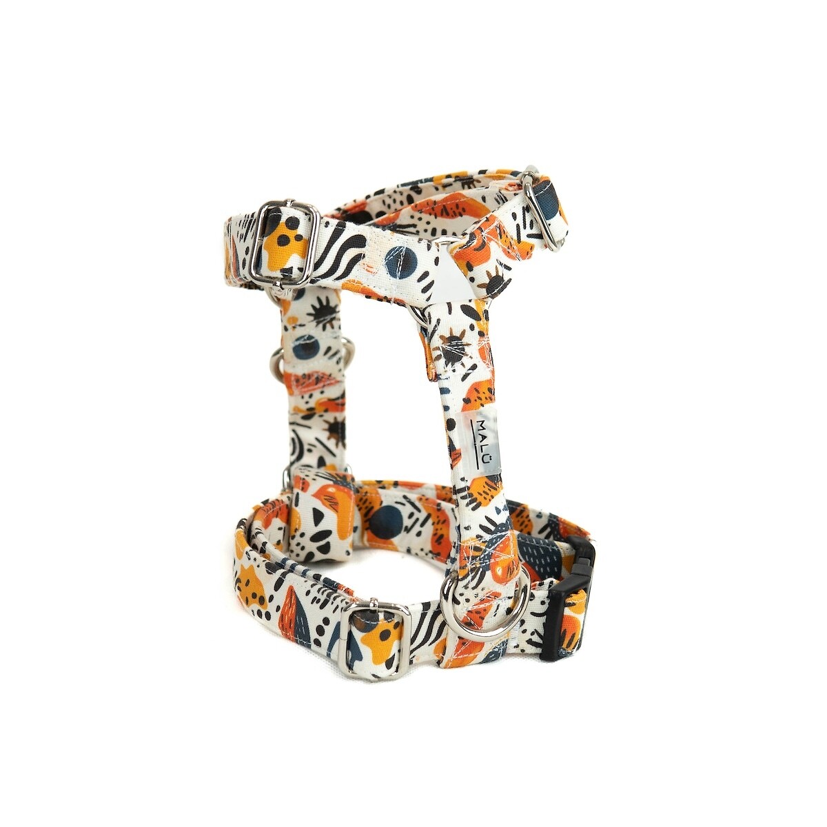 Peitoral Fitas Miori, Malü Pet Wear laranja, MALU PET WEAR