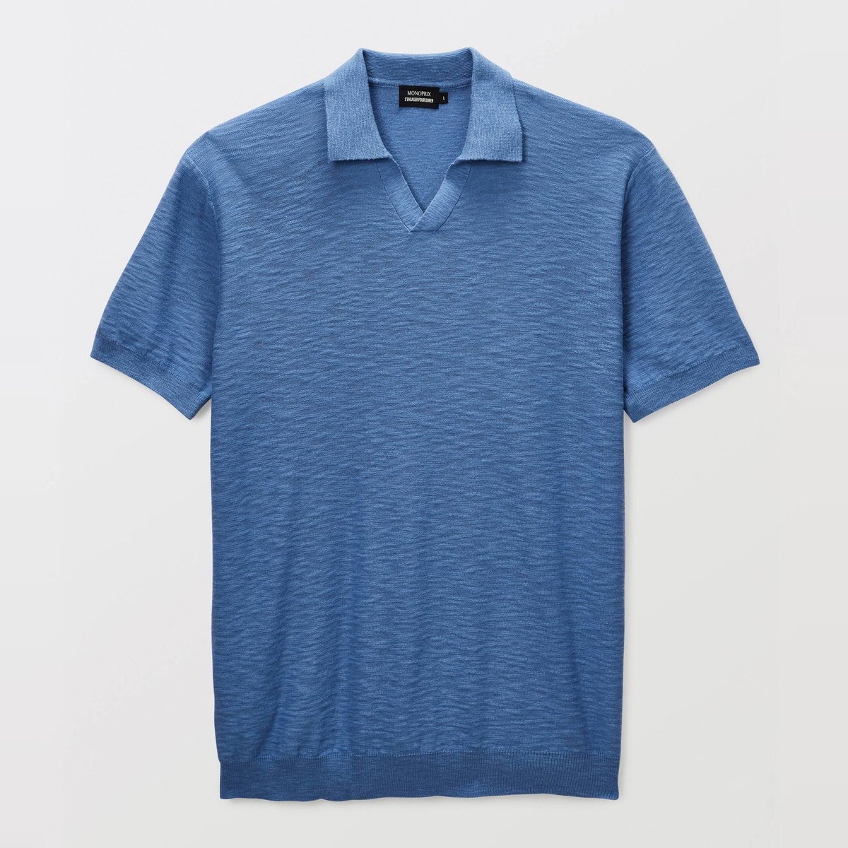 T-shirt polo en coton riviera, MONOPRIX