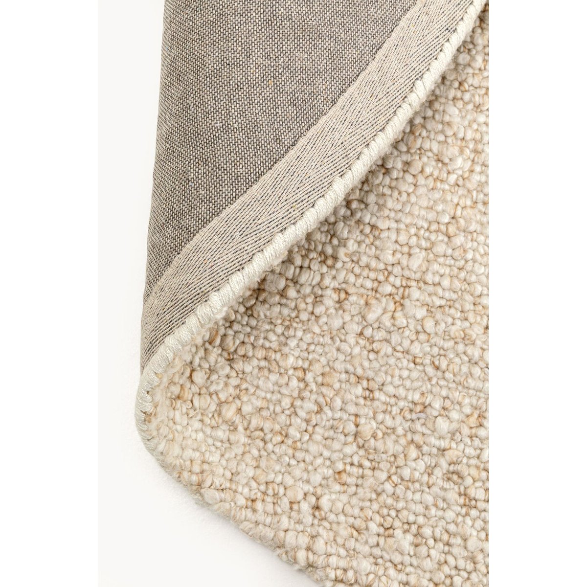 Tapis rond en polyester bouclé, BOUCARA beige, KARE DESIGN