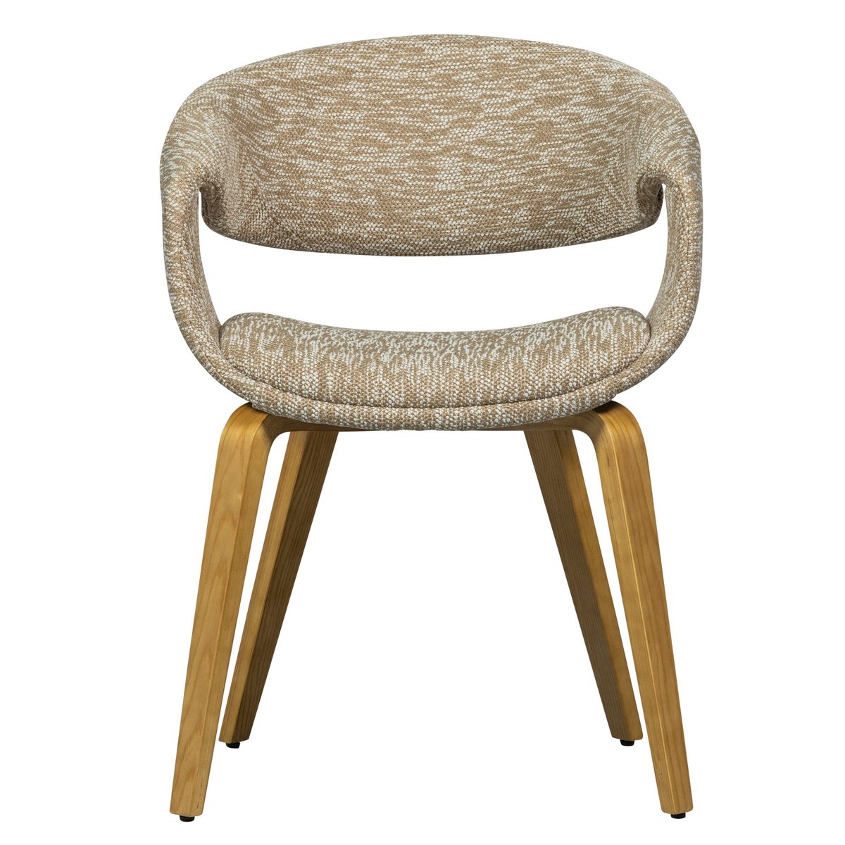 Lot de 2 chaises de table en bois et polyester YOSSI bleu, WOOOD