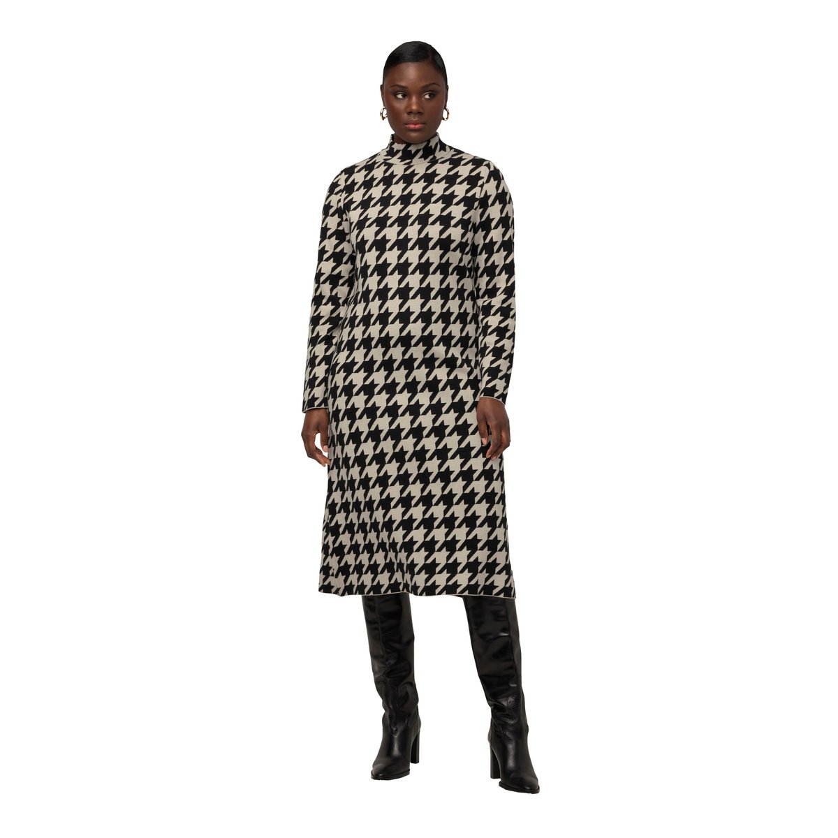 Robe midi en maille vanille, ULLA POPKEN