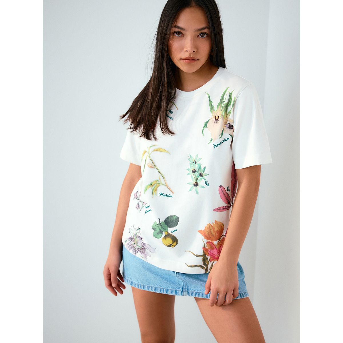 T-shirt manches courtes et motif kew gardens blanc, NEXT