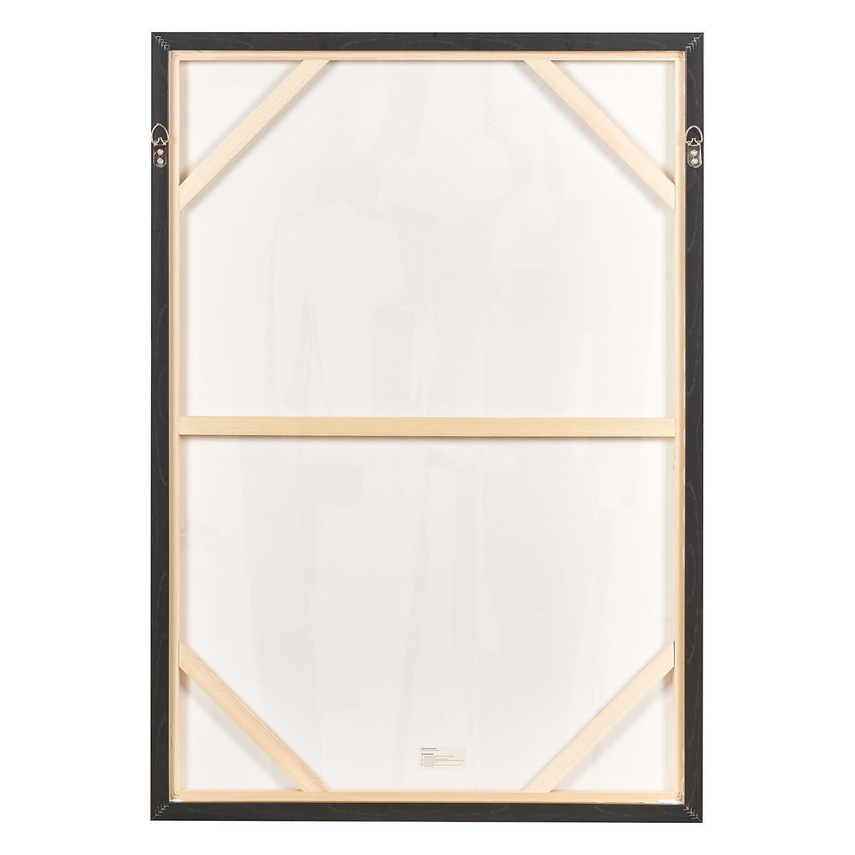 70x100cm Monochrome Abstract People Canvas with Black Frame black/white, ÉDITÉ
