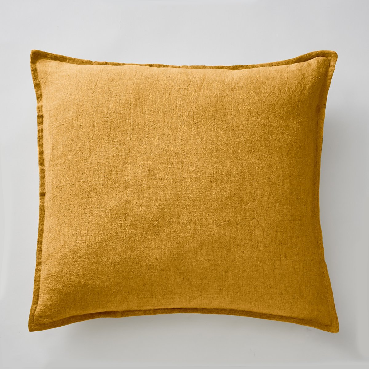Taie oreiller Lin lave Soline 60 x 60 cm ardoise sable, EDEN
