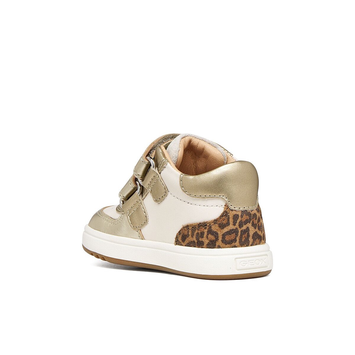 Zapatillas con velcro, BIGLIA blanco/dorado, GEOX