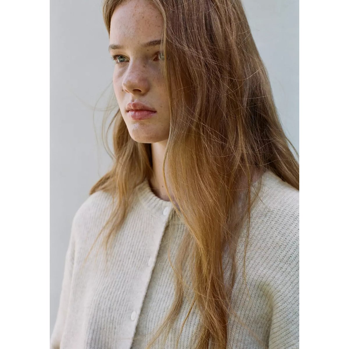 Cardigan côtelé avec boutons sable, MANGO TEEN