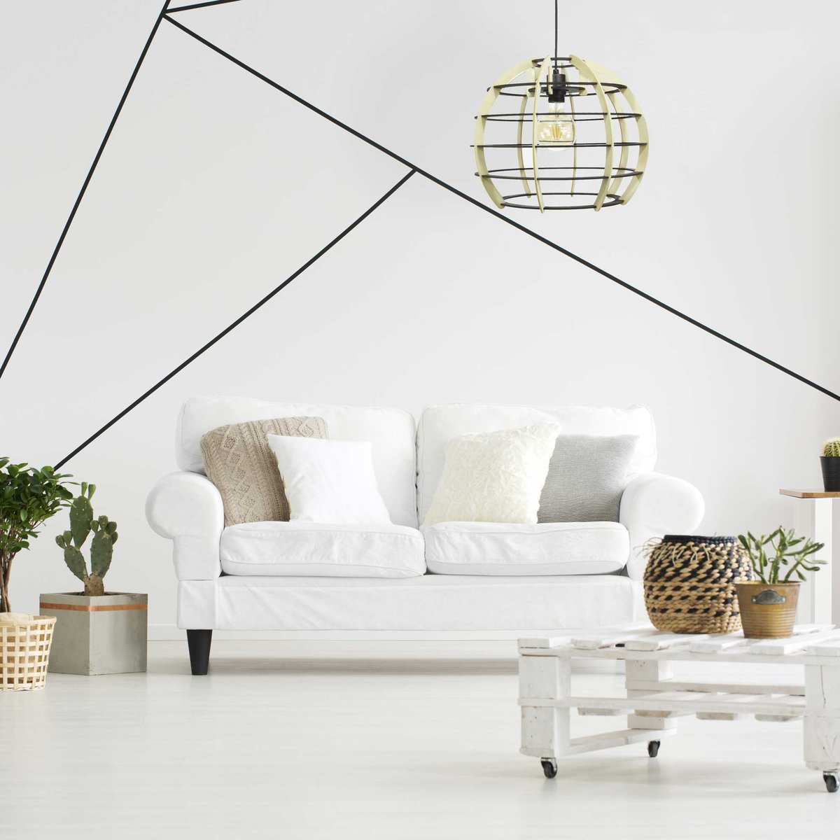 Suspension en bois de peuplier, FITANE naturel, C-CREATION
