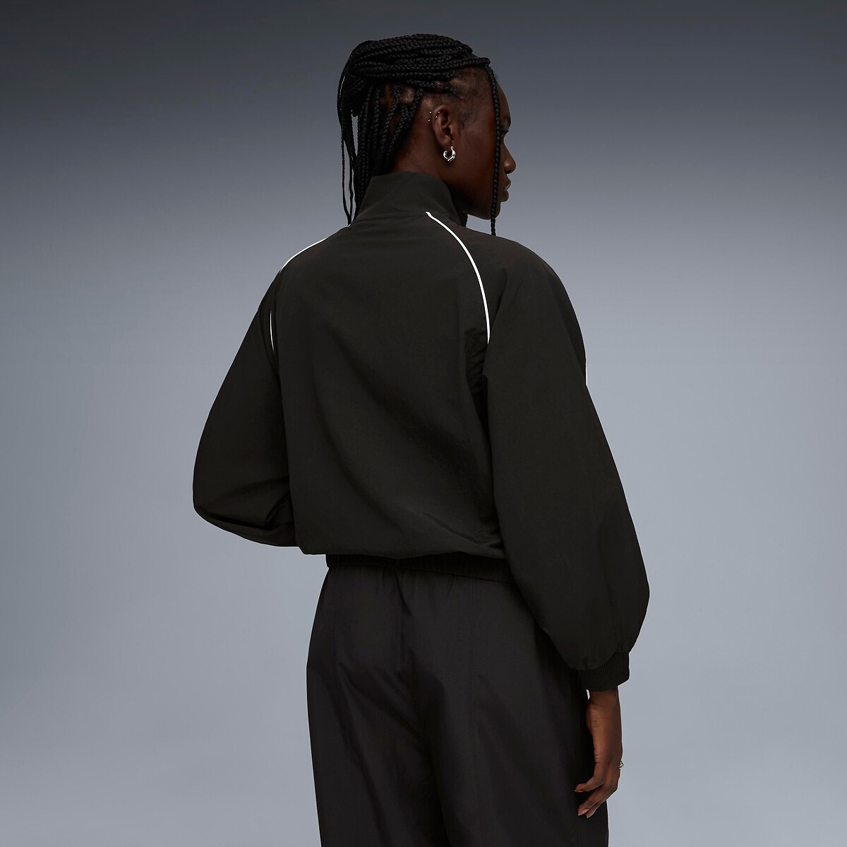 Sportvest met rits, Woven PRIME zwart, PUMA
