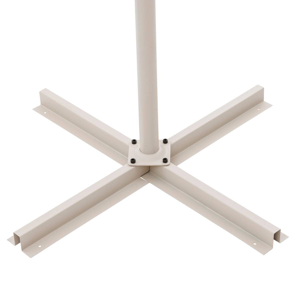 Parasol déporté rond 3m en aluminium rotation 360° MANOA beige, HESPERIDE