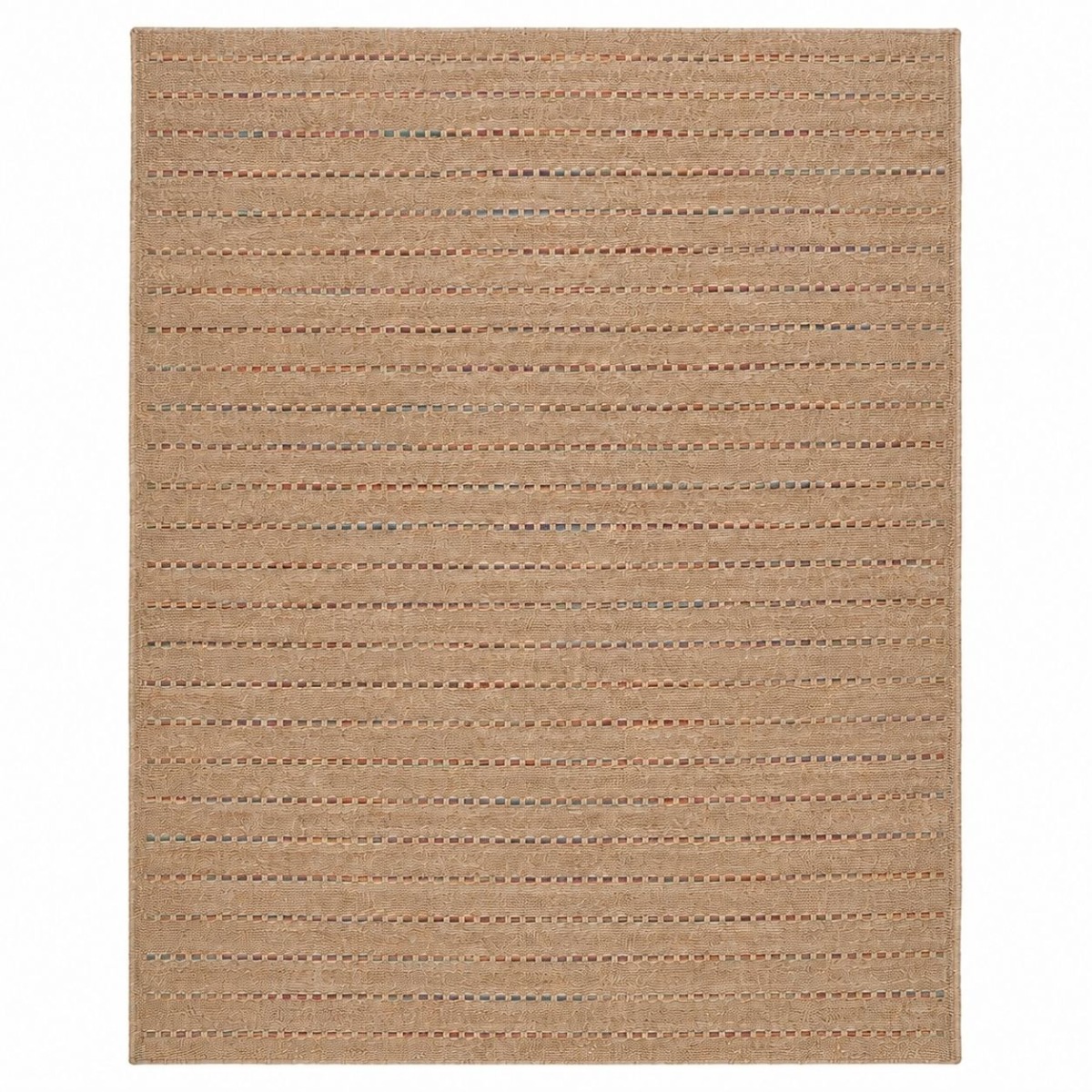 Tapis extérieur intérieur aspect jute JUTA LOOK LIGNES beige, THE DECO FACTORY