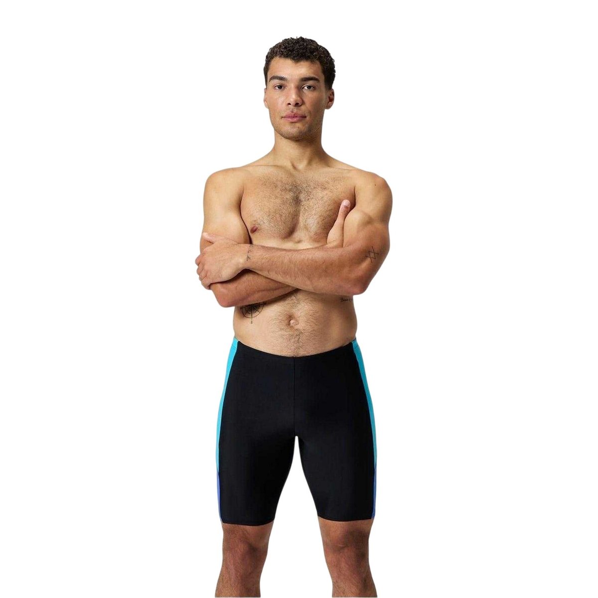 Jammer de natation motif/style blocs de couleurs noir / bleu, SPEEDO
