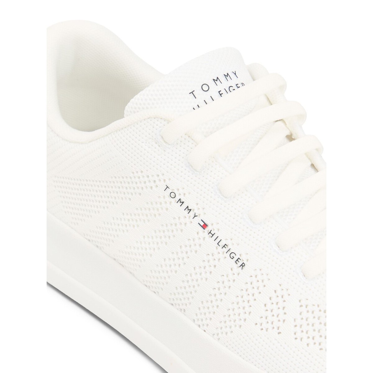 TH Court Knit Trainers white, TOMMY HILFIGER