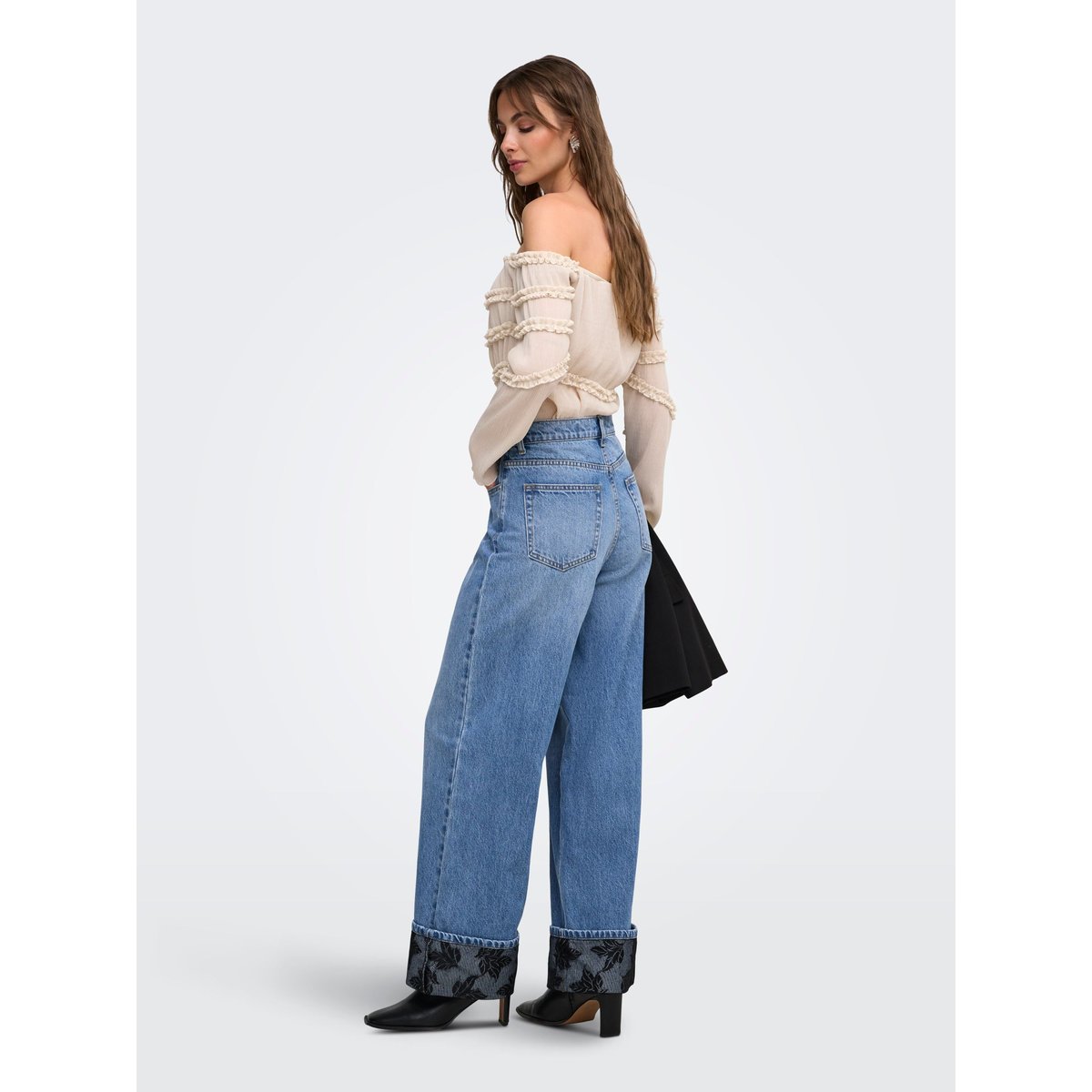 Jean À Jambe Large medium blue denim, ONLY