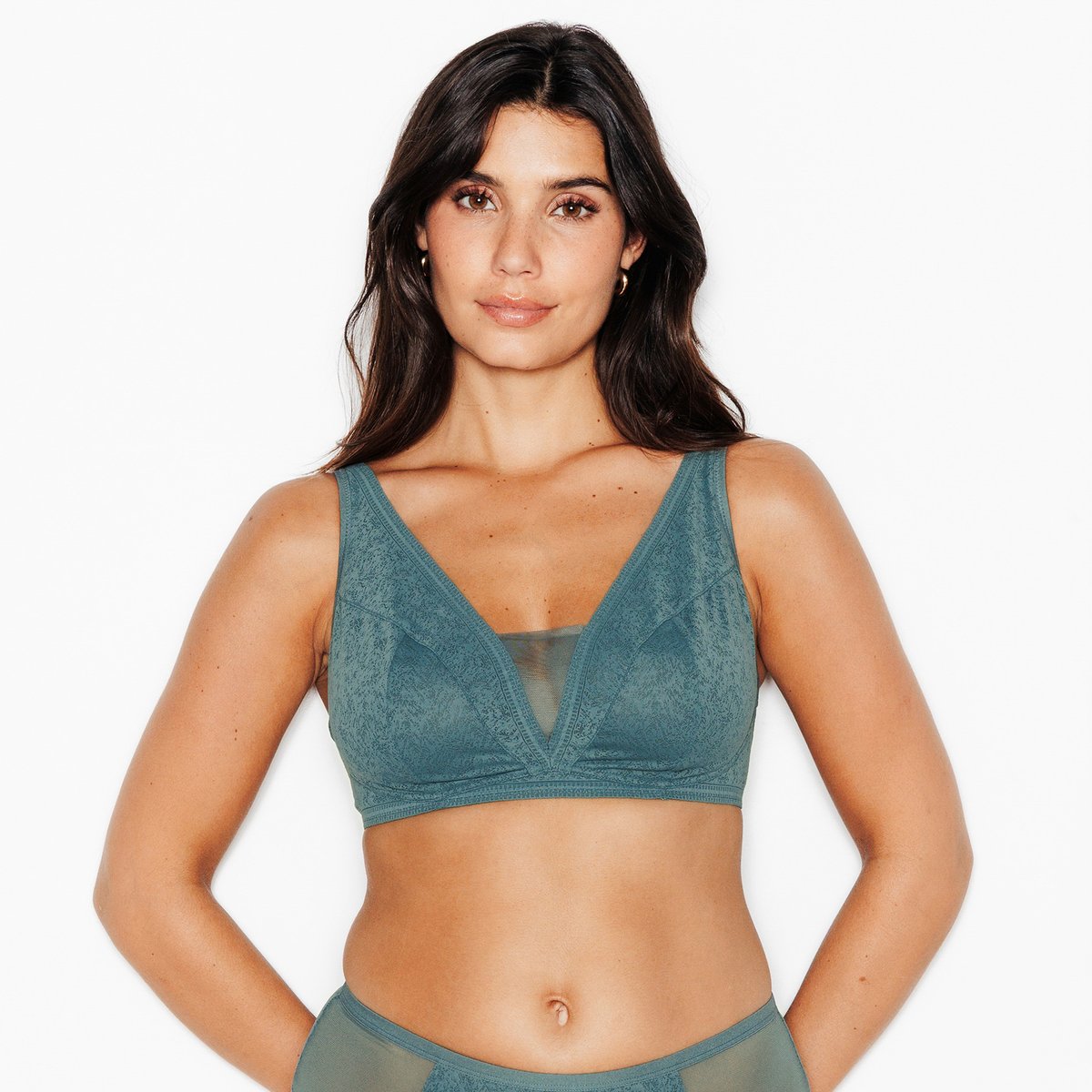 Soutien-gorge sans armature JULIANE petrole, ROUGEGORGE LINGERIE