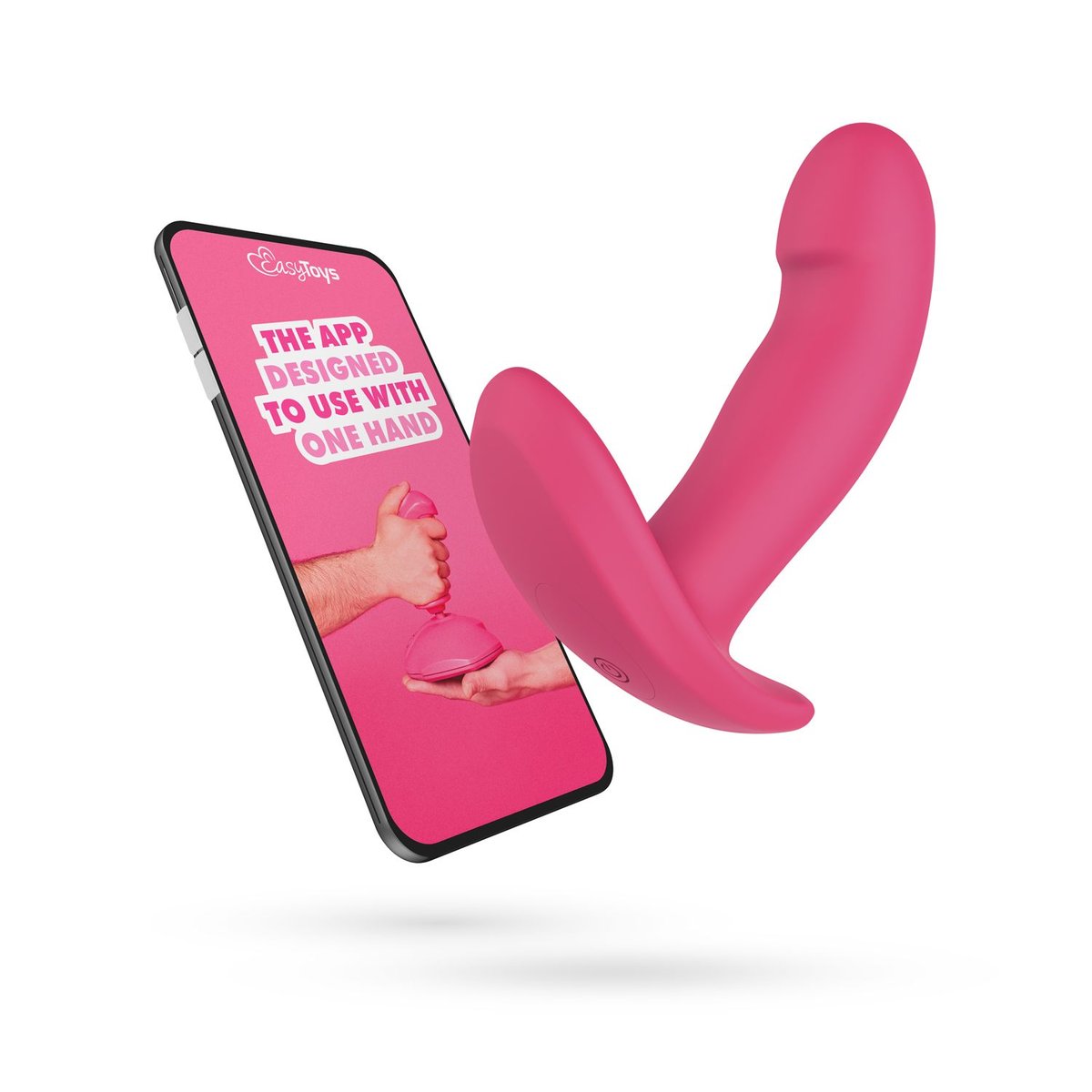 Vibromasseur portable - contrôlé par application IVY rose, EASY CONNECT