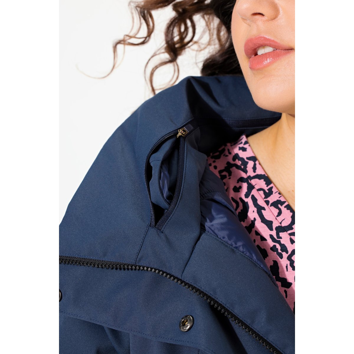 Veste technique HYPRAR imperméable, capuche pétrole foncé, ULLA POPKEN