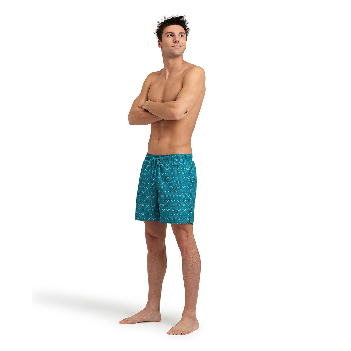 Boxer de plage Allover green lake logo, ARENA