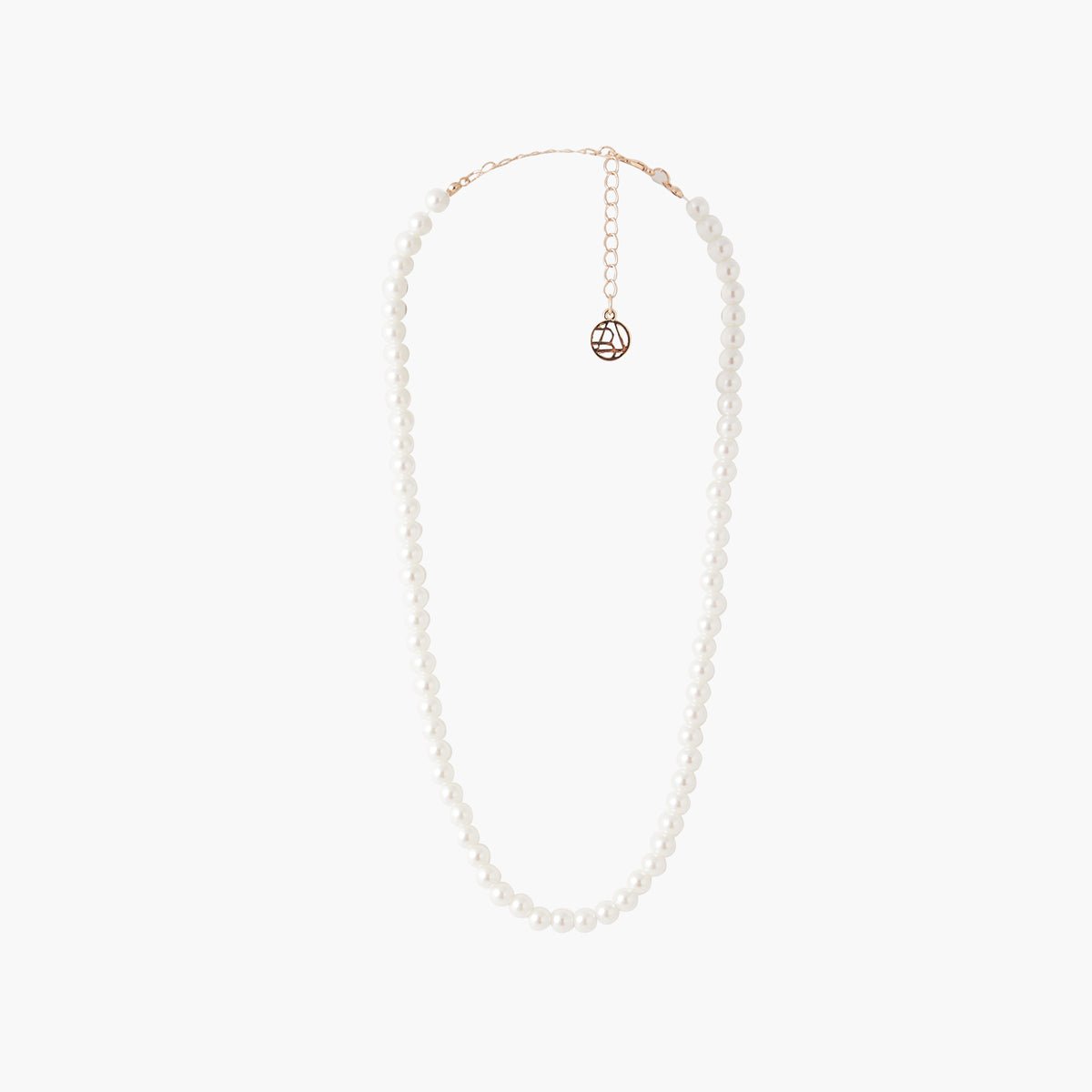 Collier court en perles 5mm blanc, BALABOOSTE