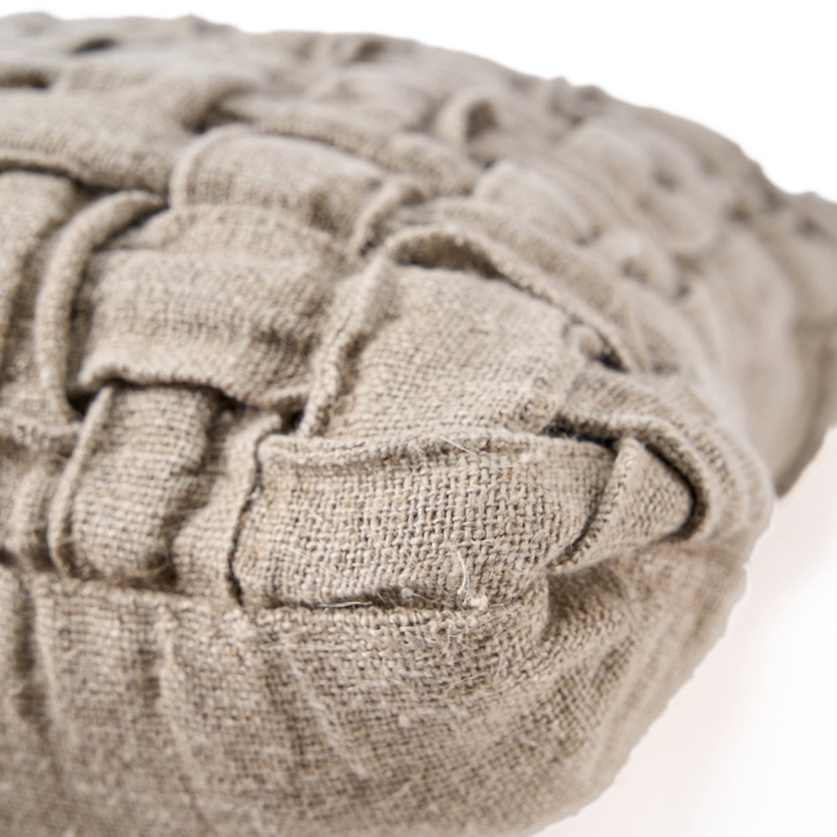 Housse de coussin en lin LINEN CROSIER beige sable, BAZAR BIZAR