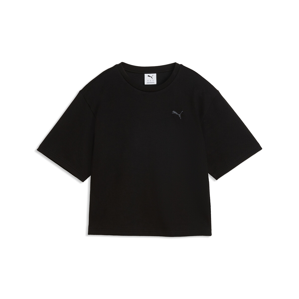 T-shirt manches courtes ESSENTIALS ELEVATED noir, PUMA