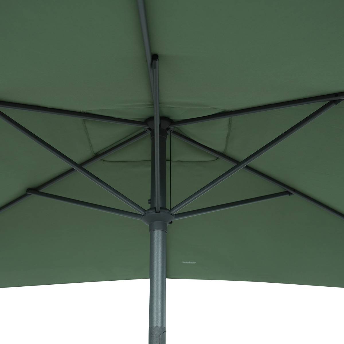 Parasol droit rectangulaire inclinable 3x2m LOOMPA vert olive, HESPERIDE