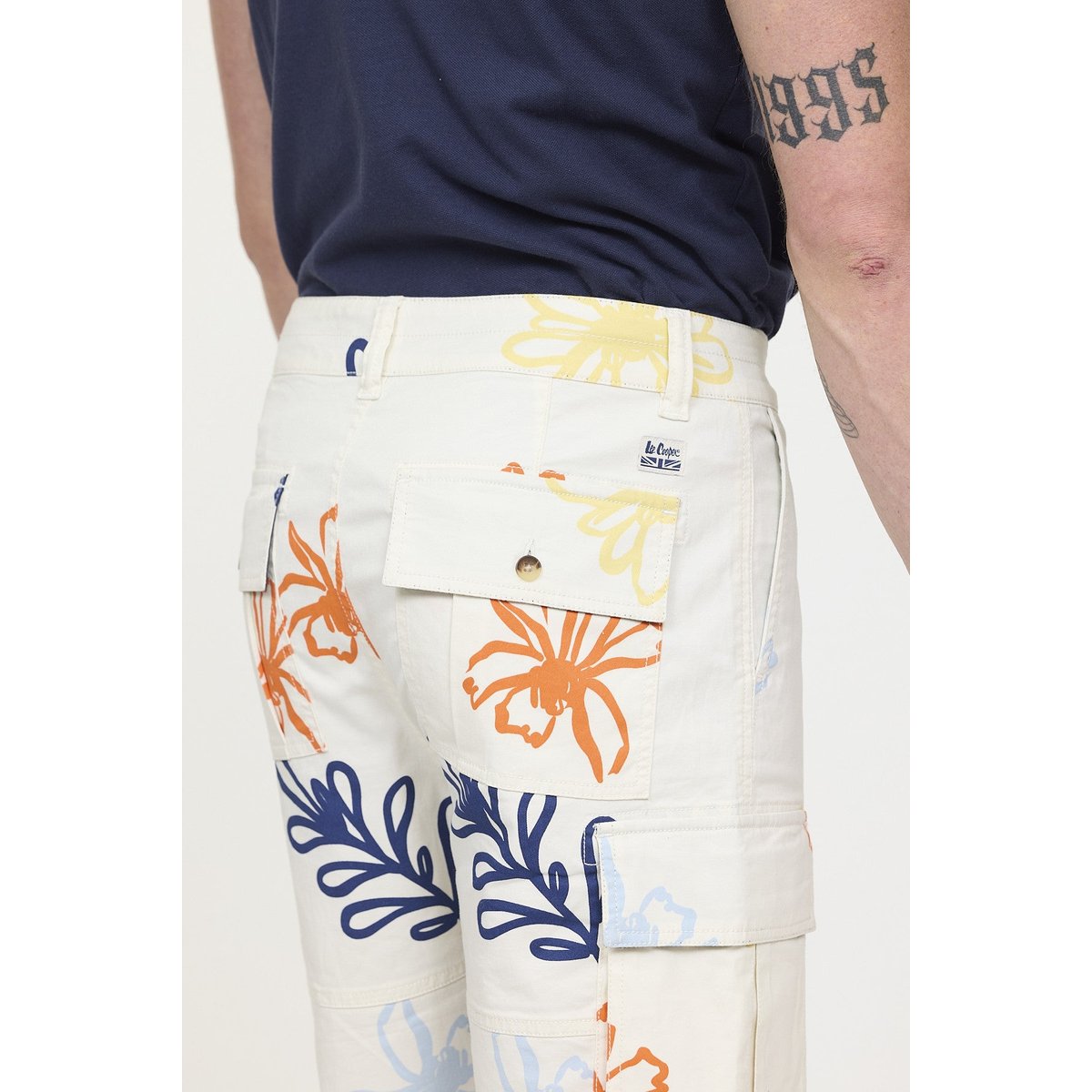Short coton regular NOCK aop fleur, LEE COOPER