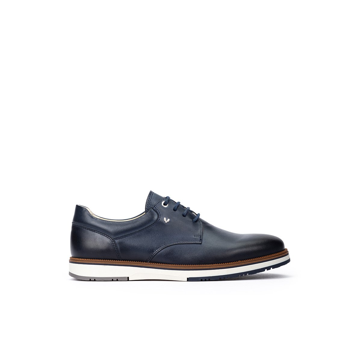 Chaussures à lacets cuir Fulton blue, MARTINELLI