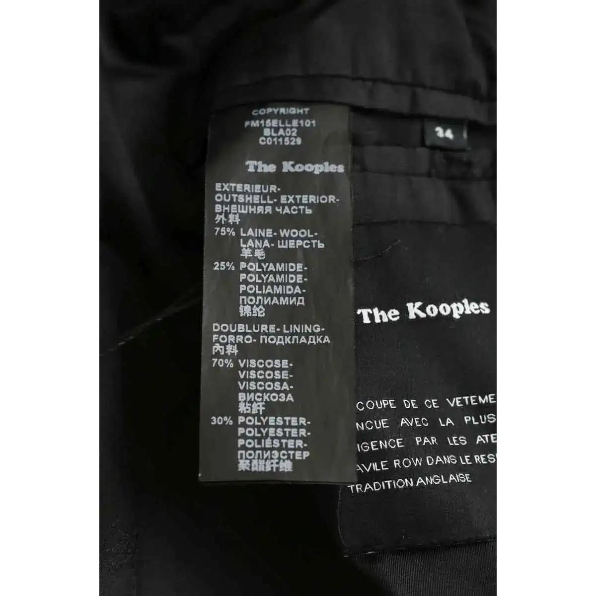 Manteau - Très Bon État noir, THE KOOPLES
