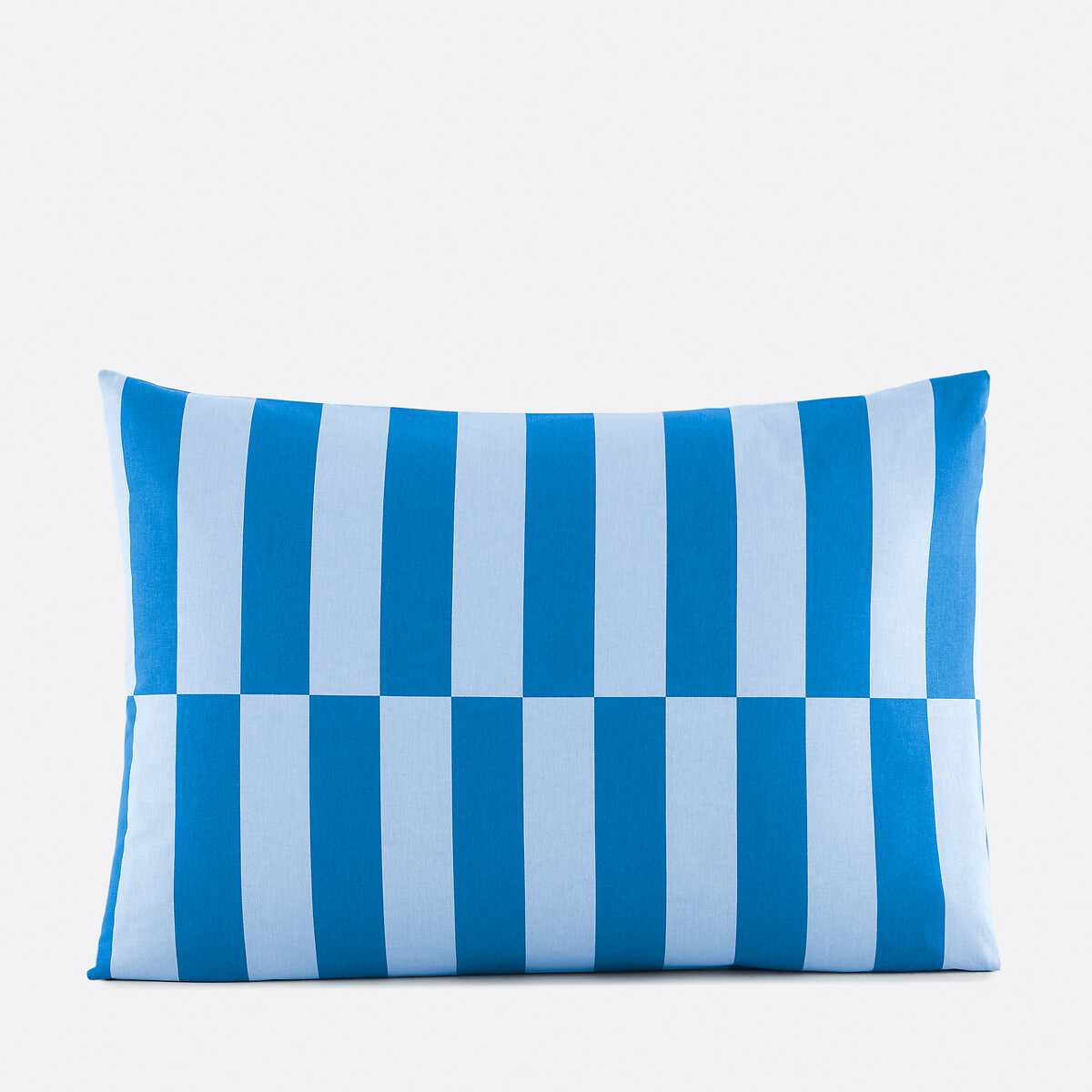 Taie d'oreiller enfant en 50% coton recyclé, TABAKA BLEU bleu, LA REDOUTE INTERIEURS