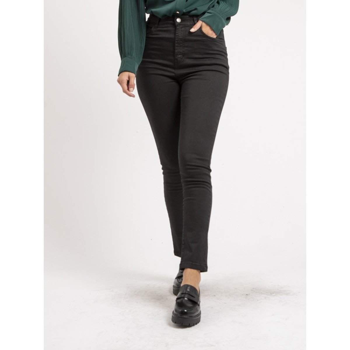 Pantalon Slim Edith noir, DONA LISA
