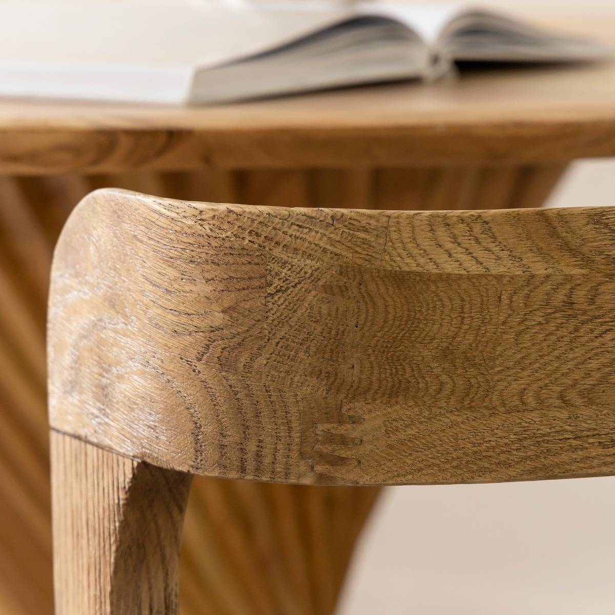Lot de 2 chaises en bois de chêne AUREN bois clair, MADE IN MEUBLES