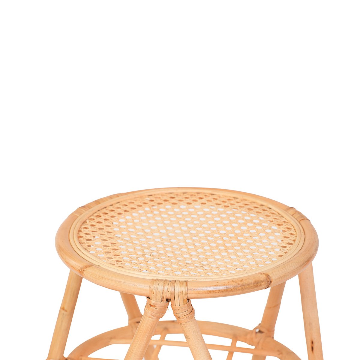 Table d'appoint rotin et cannage ezza v002237, MAISON AUBERTIN