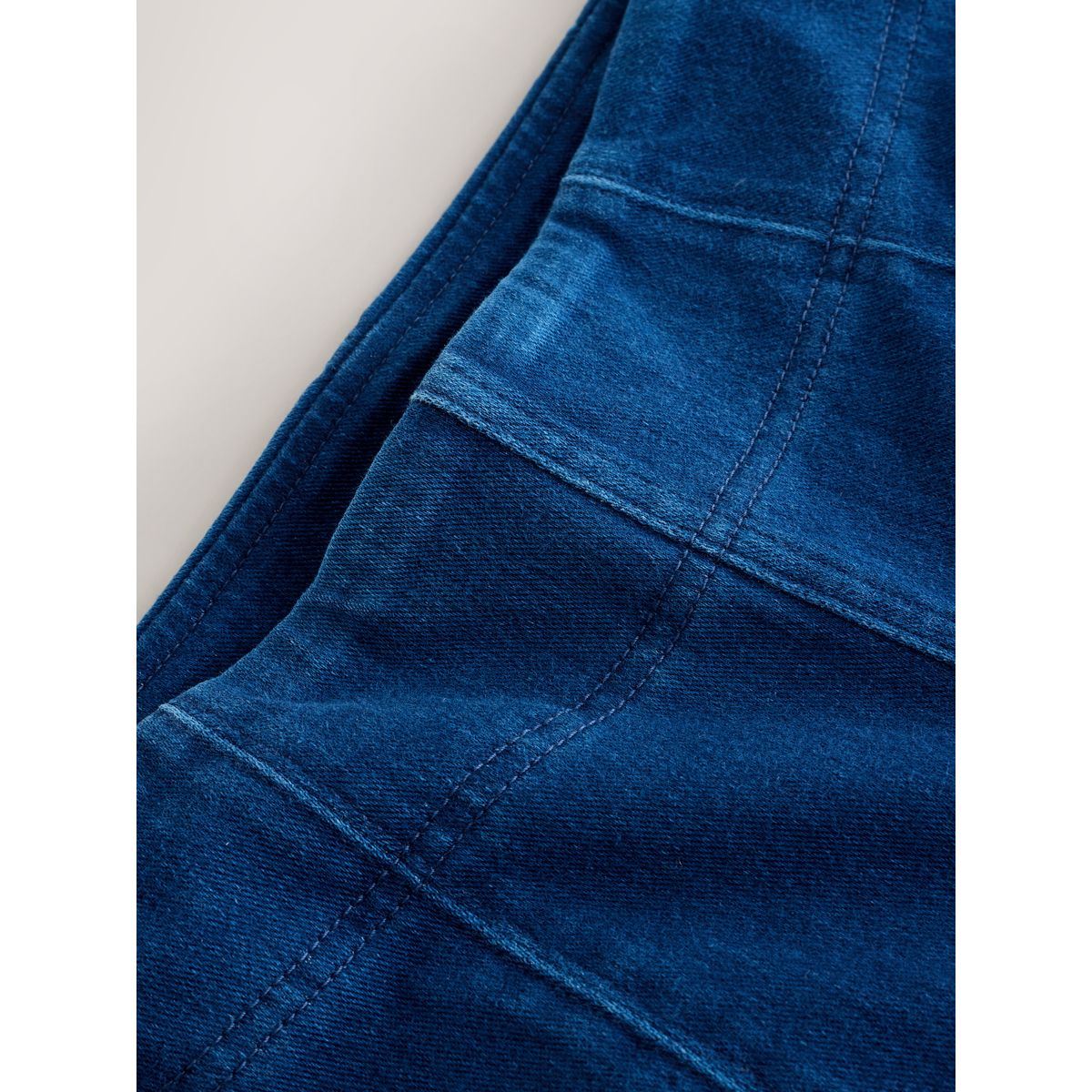 Legging bootcut court en denim de jersey bleu foncé, NEXT