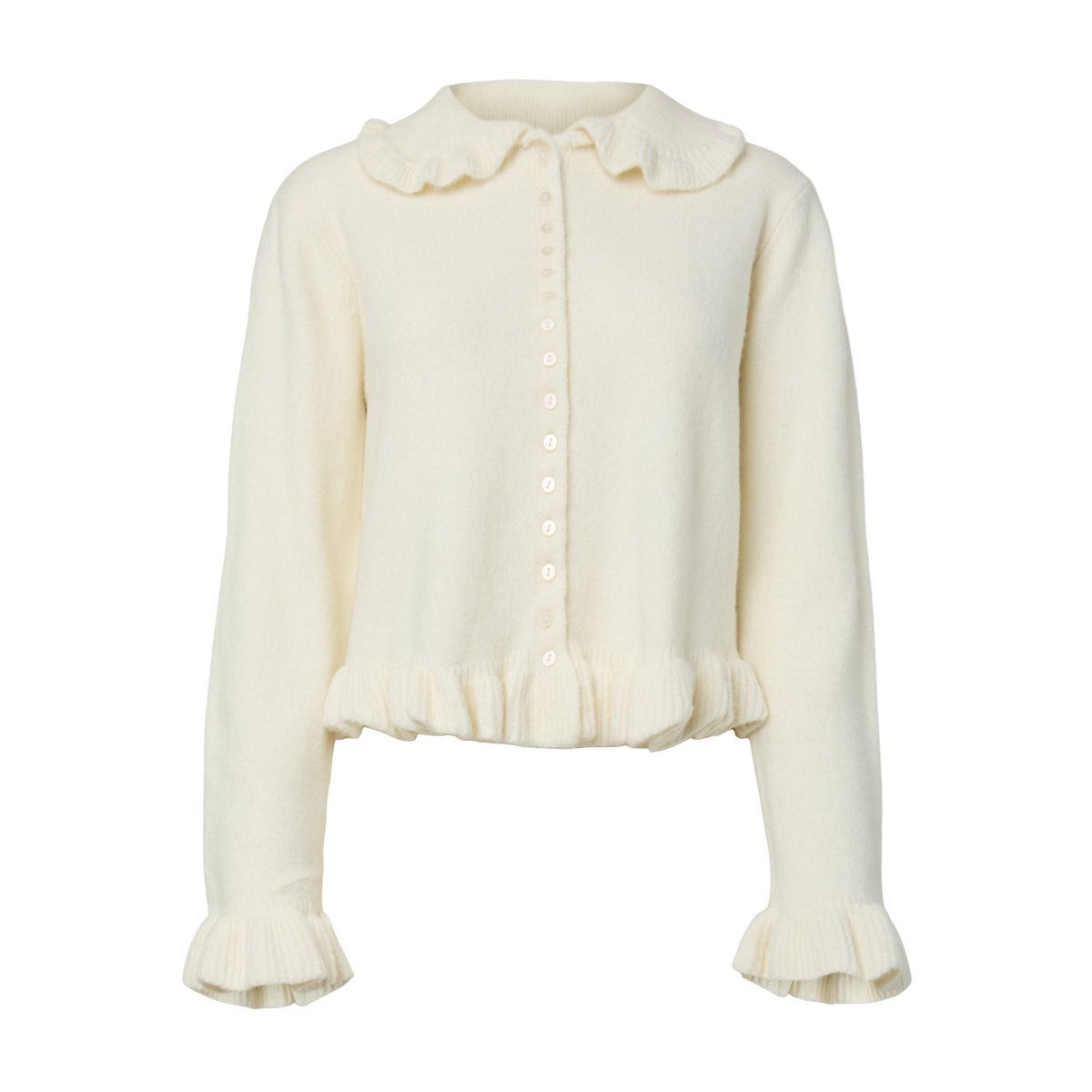 Cardigan En Maille blanc - pristine1, YAS